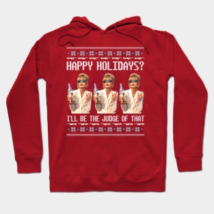 AbFab Ugly Christmas Sweater Design—Happy Holidays? Patsy Stone Will Be the Judge of That Hoodie